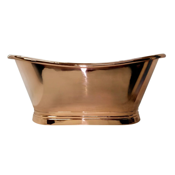 BC Designs Freestanding Traditional Boat Bath 1700mm L x 725mm W, Copper
