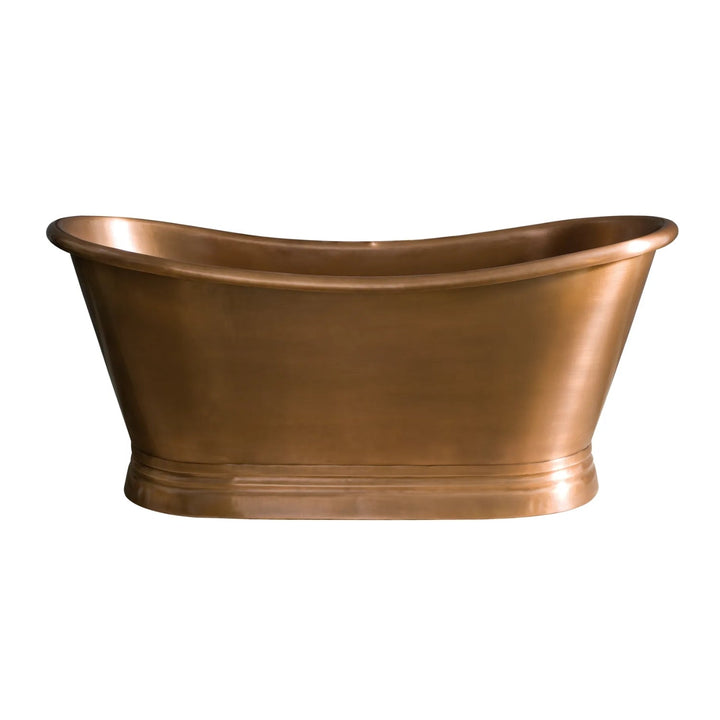 BC Designs Freestanding Traditional Boat Bath Outer/Inner 1700mm, Antique Copper