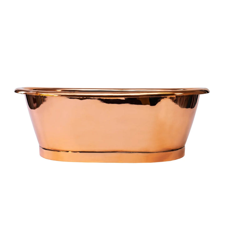 BC Designs Freestanding Traditional Countertop Basin - 180mm L x 530mm W, Copper
