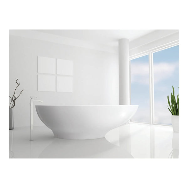 BC Designs Gio Cian Solid Surface Freestanding Bath - 1645mm L x 935mm W
