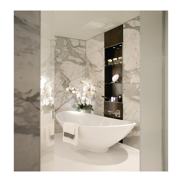 BC Designs Kurv Cian Solid Surface Freestanding Bath - 1890mm L x 900mm W