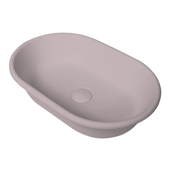 BC Designs Omnia Vanity Top Mounted Cian Solid Surface Basin - 530mm W x 360mm D