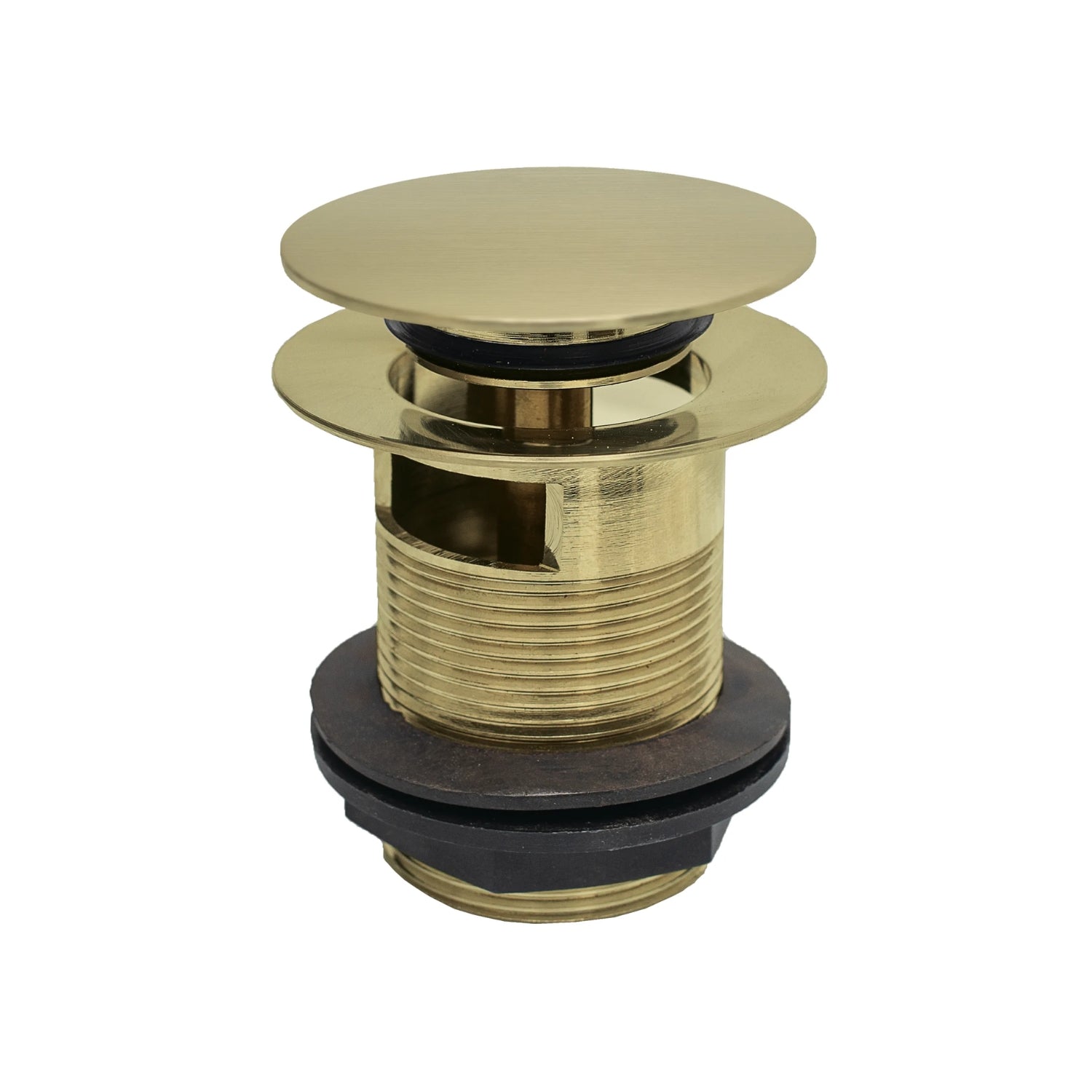 BC Designs Slotted Brass Push Down Bath Waste, 70mm