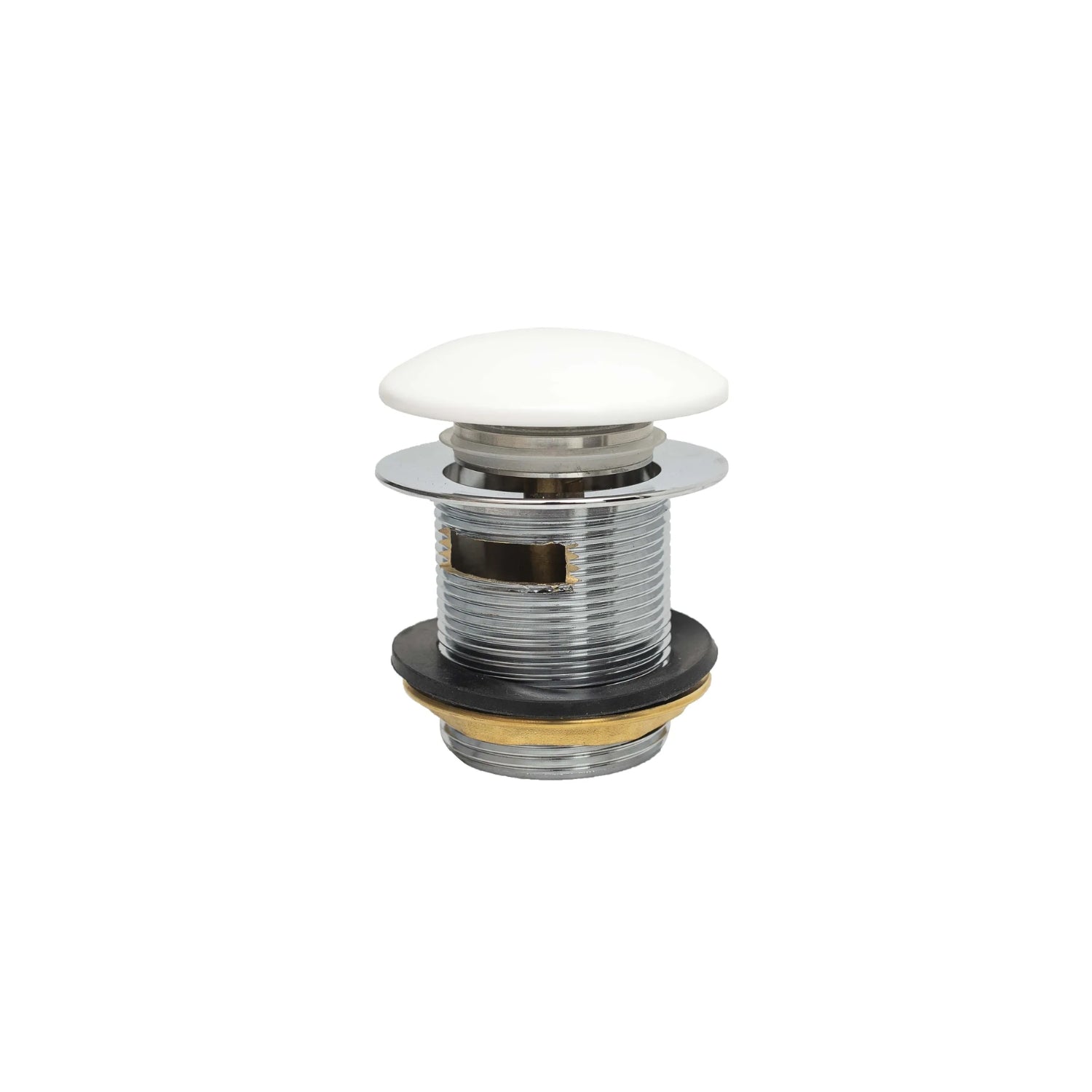 BC Designs Slotted Brass Push Down Bath Waste, 70mm