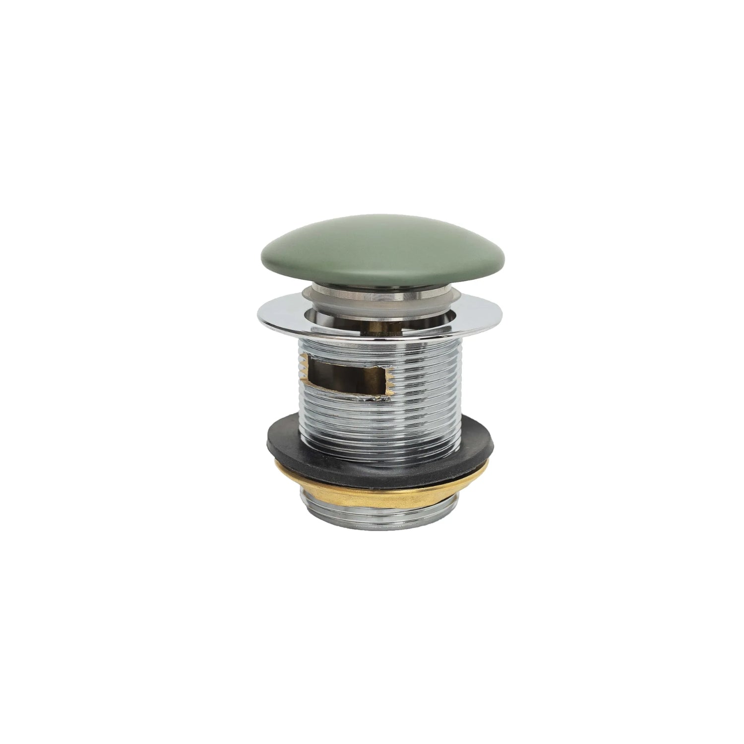 BC Designs Slotted Brass Push Down Bath Waste, 70mm