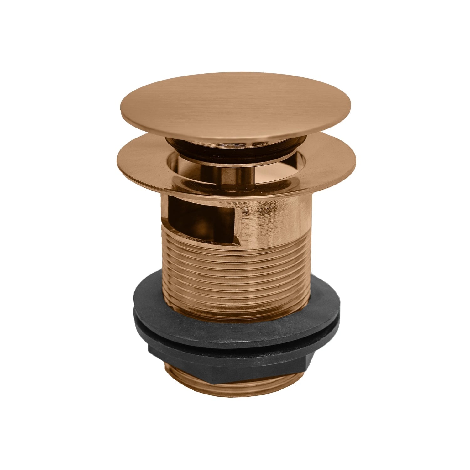 BC Designs Slotted Brass Push Down Bath Waste, 70mm