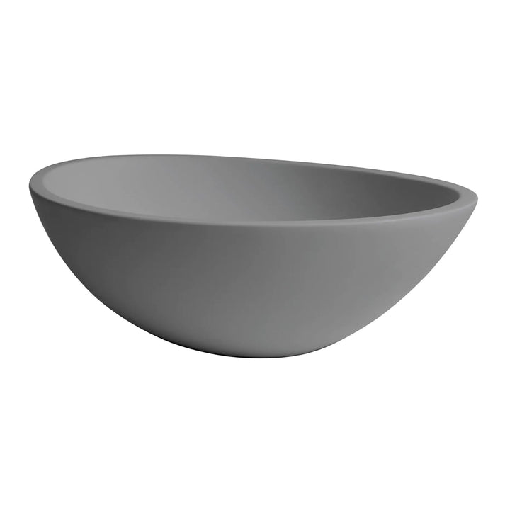 BC Designs Tasse/Gio Vanity Cian Solid Surface Countertop Basin - 575mm W x 145mm D