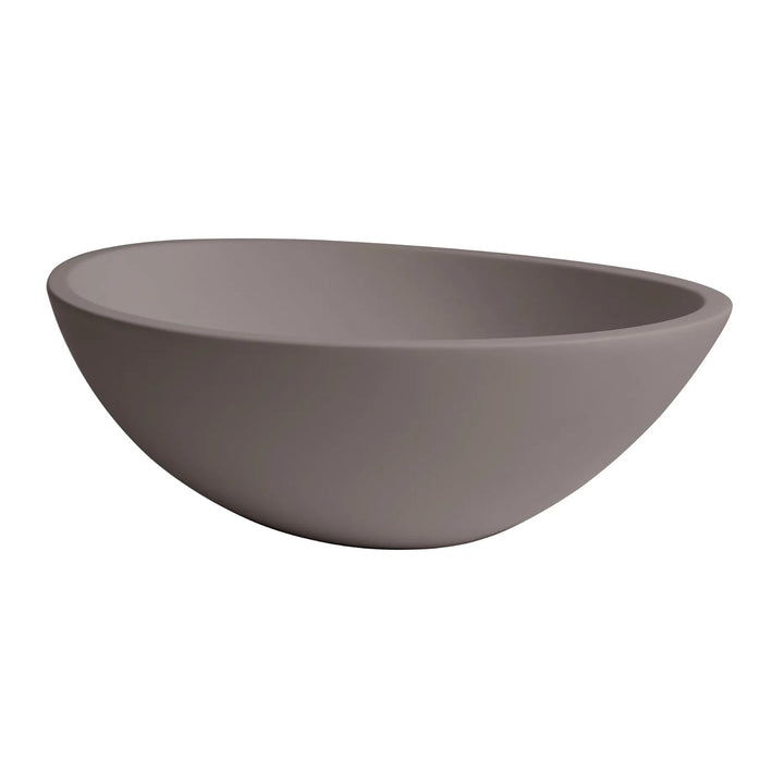 BC Designs Tasse/Gio Vanity Cian Solid Surface Countertop Basin - 575mm W x 145mm D
