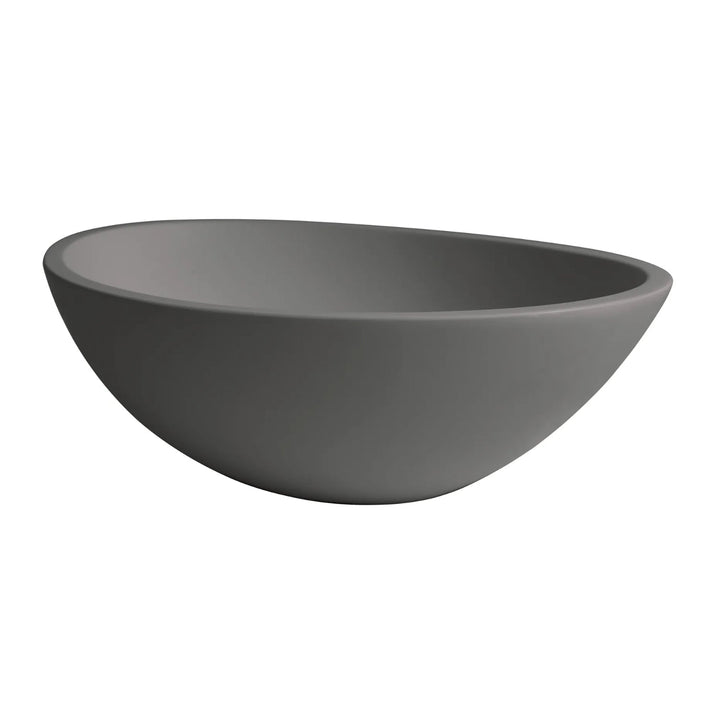 BC Designs Tasse/Gio Vanity Cian Solid Surface Countertop Basin - 575mm W x 145mm D