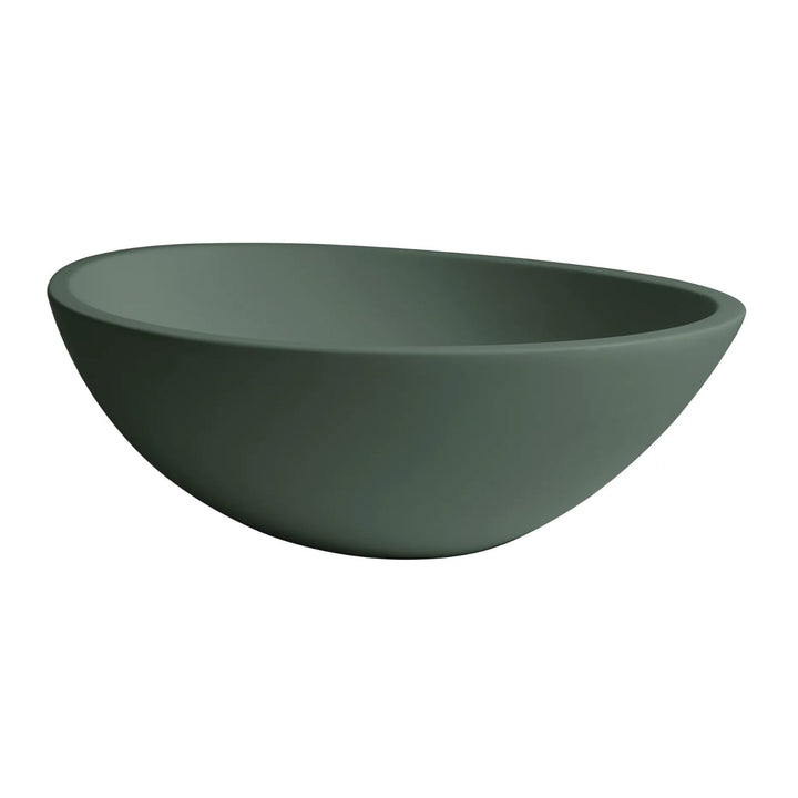 BC Designs Tasse/Gio Vanity Cian Solid Surface Countertop Basin - 575mm W x 145mm D