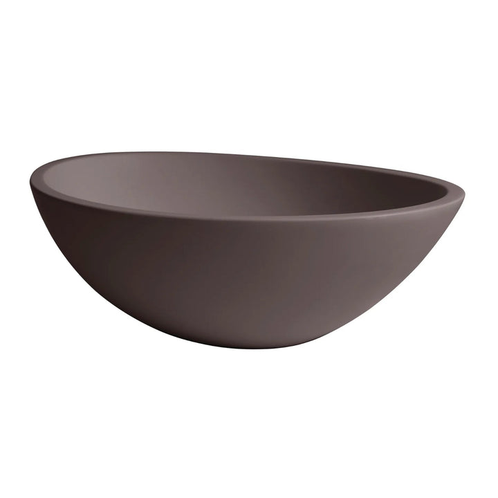 BC Designs Tasse/Gio Vanity Cian Solid Surface Countertop Basin - 575mm W x 145mm D