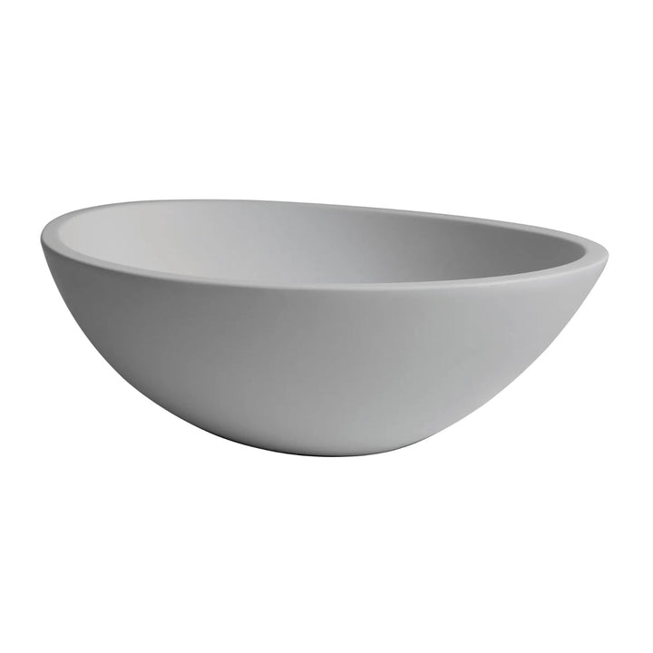BC Designs Tasse/Gio Vanity Cian Solid Surface Countertop Basin - 575mm W x 145mm D