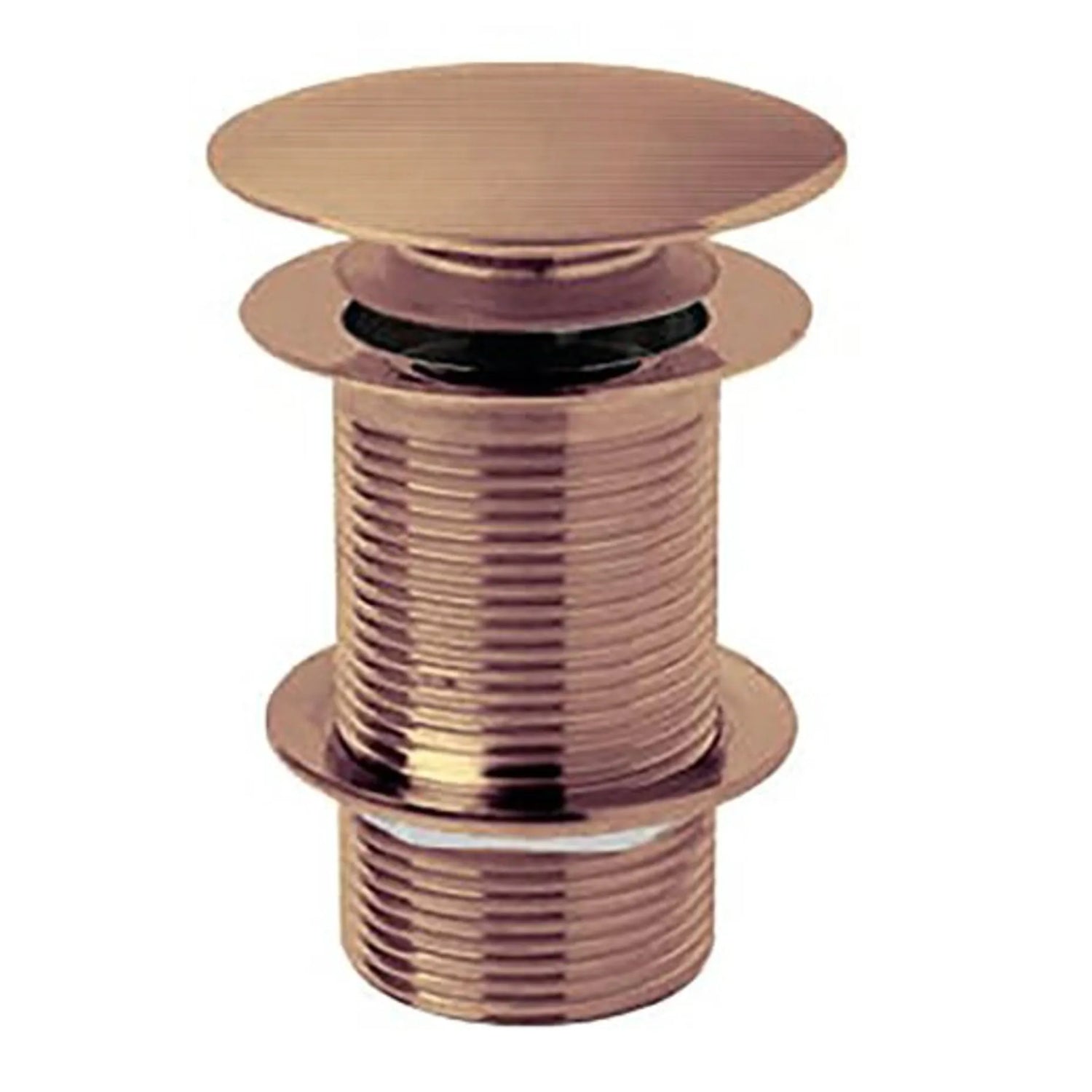 BC Designs Unslotted Brass Push Down Basin Waste