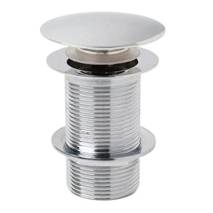 BC Designs Unslotted Brass Push Down Basin Waste