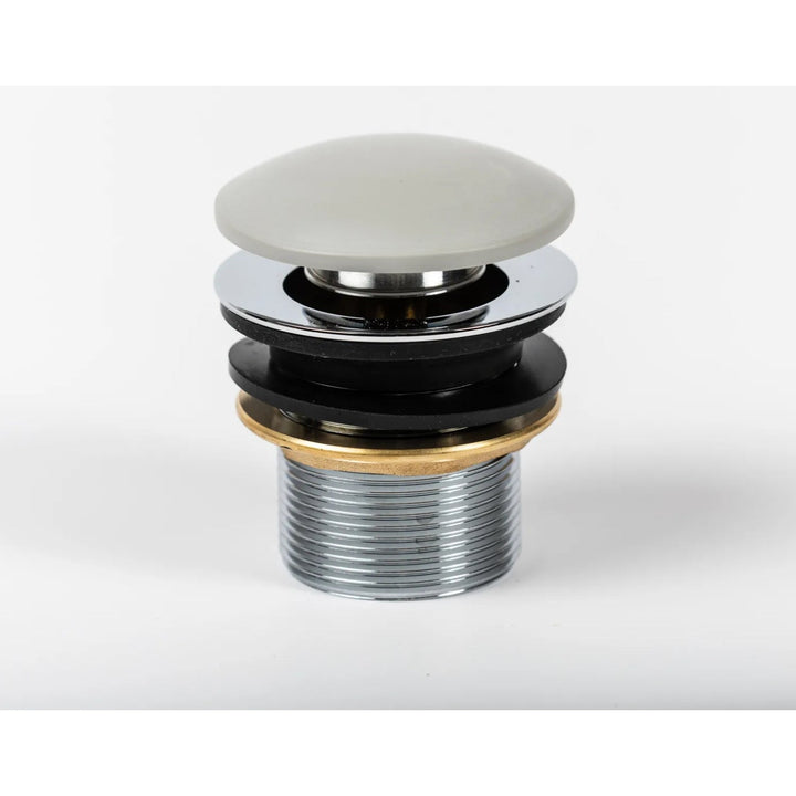 BC Designs Unslotted Brass Push Down Basin Waste