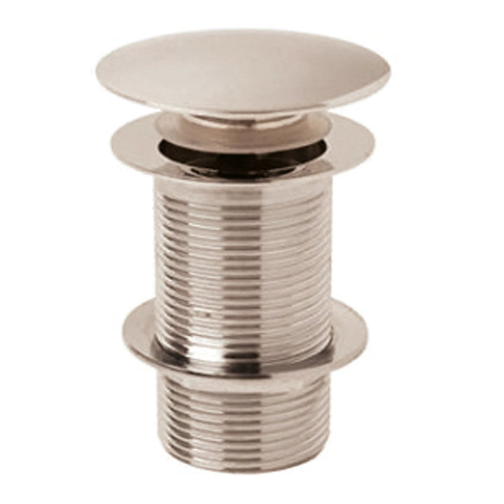 BC Designs Unslotted Brass Push Down Basin Waste