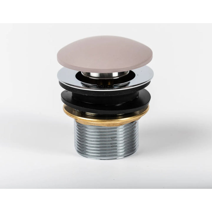 BC Designs Unslotted Brass Push Down Basin Waste