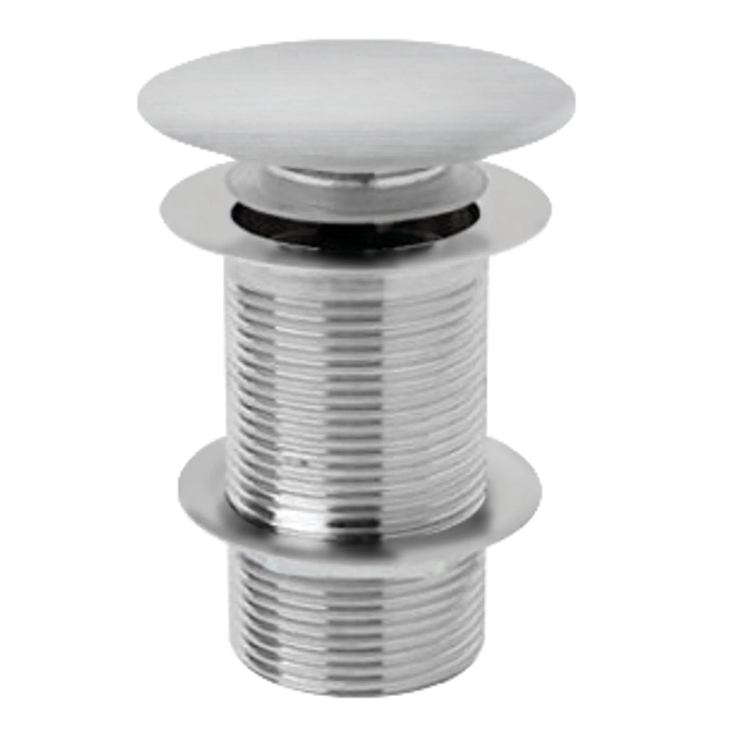 BC Designs Unslotted Brass Push Down Basin Waste