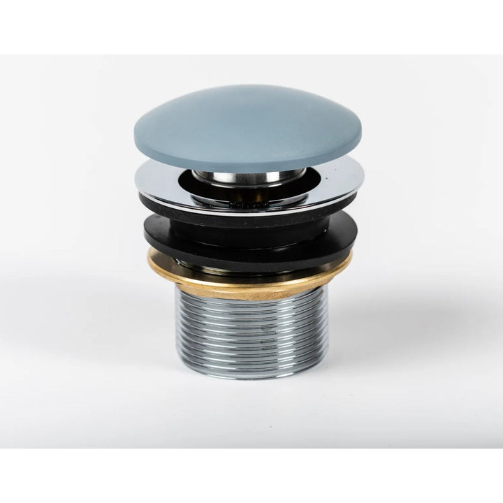 BC Designs Unslotted Brass Push Down Basin Waste