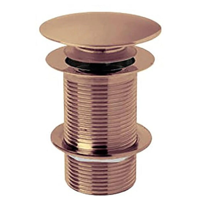 BC Designs Unslotted Brass Push Down Basin Waste