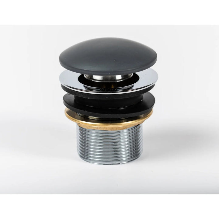 BC Designs Unslotted Brass Push Down Basin Waste