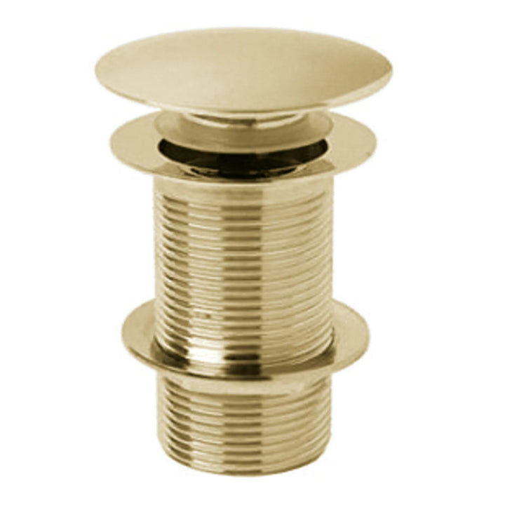 BC Designs Unslotted Brass Push Down Basin Waste