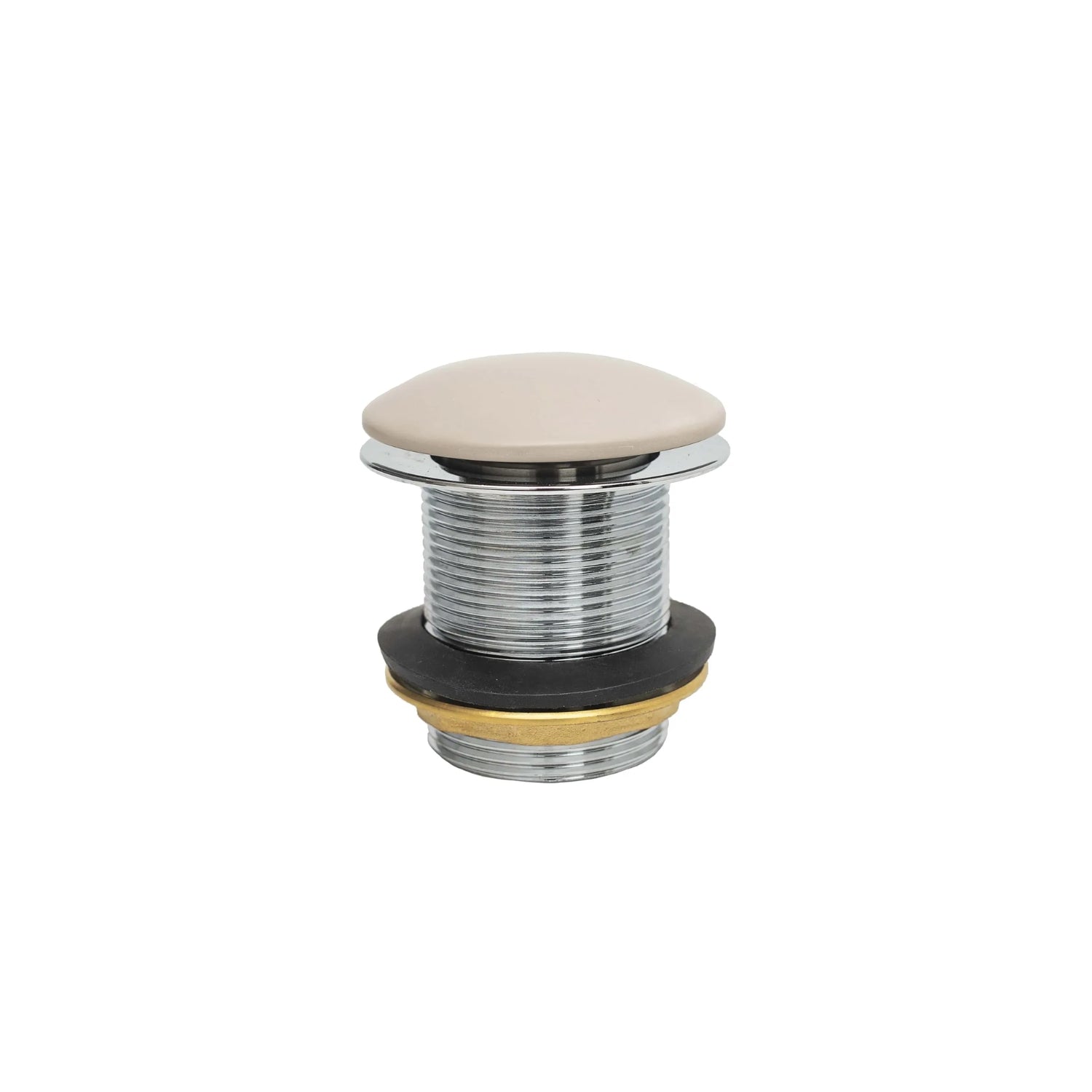 BC Designs Unslotted Brass Push Down Bath Waste, 60mm