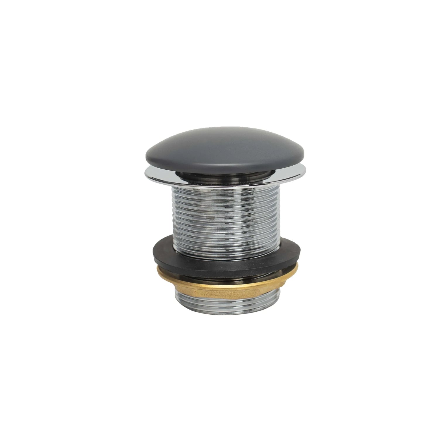 BC Designs Unslotted Brass Push Down Bath Waste, 60mm