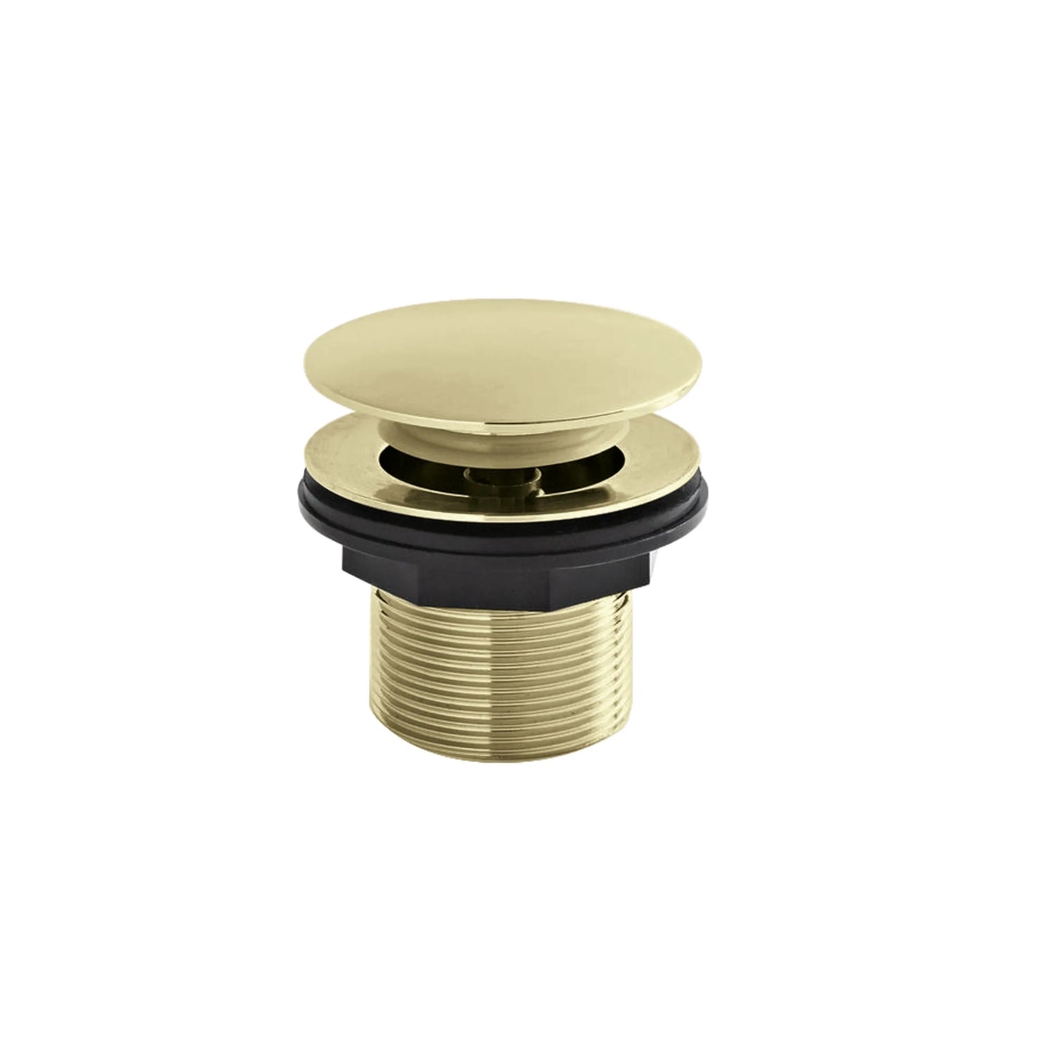 BC Designs Unslotted Brass Push Down Bath Waste, 60mm