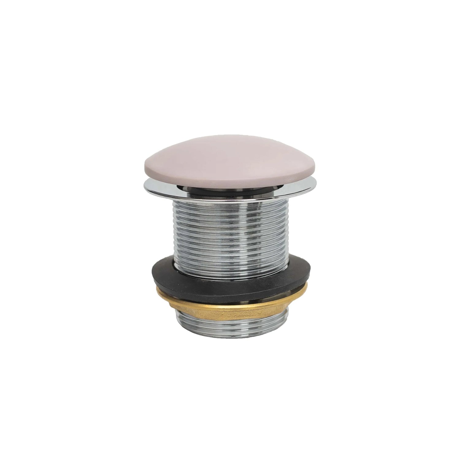 BC Designs Unslotted Brass Push Down Bath Waste, 60mm