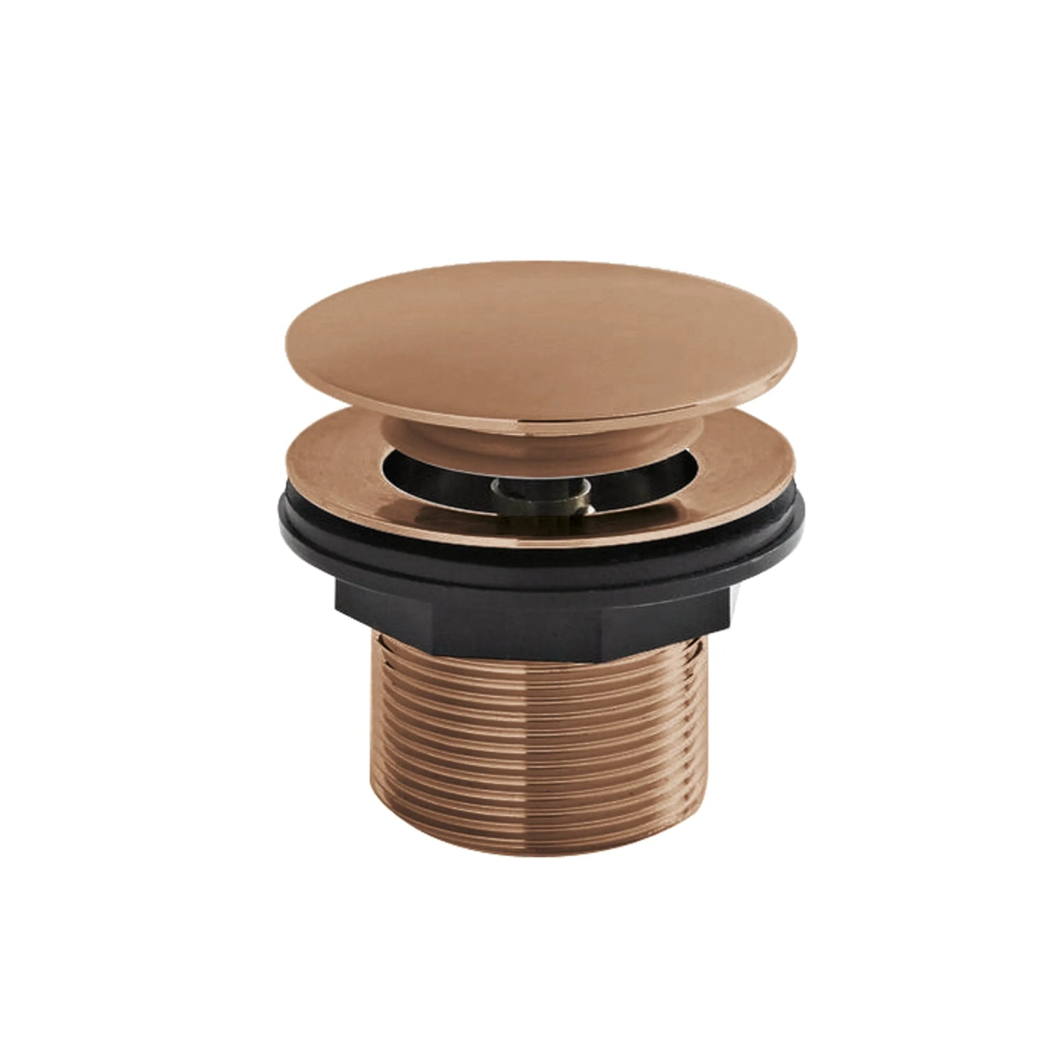 BC Designs Unslotted Brass Push Down Bath Waste, 60mm