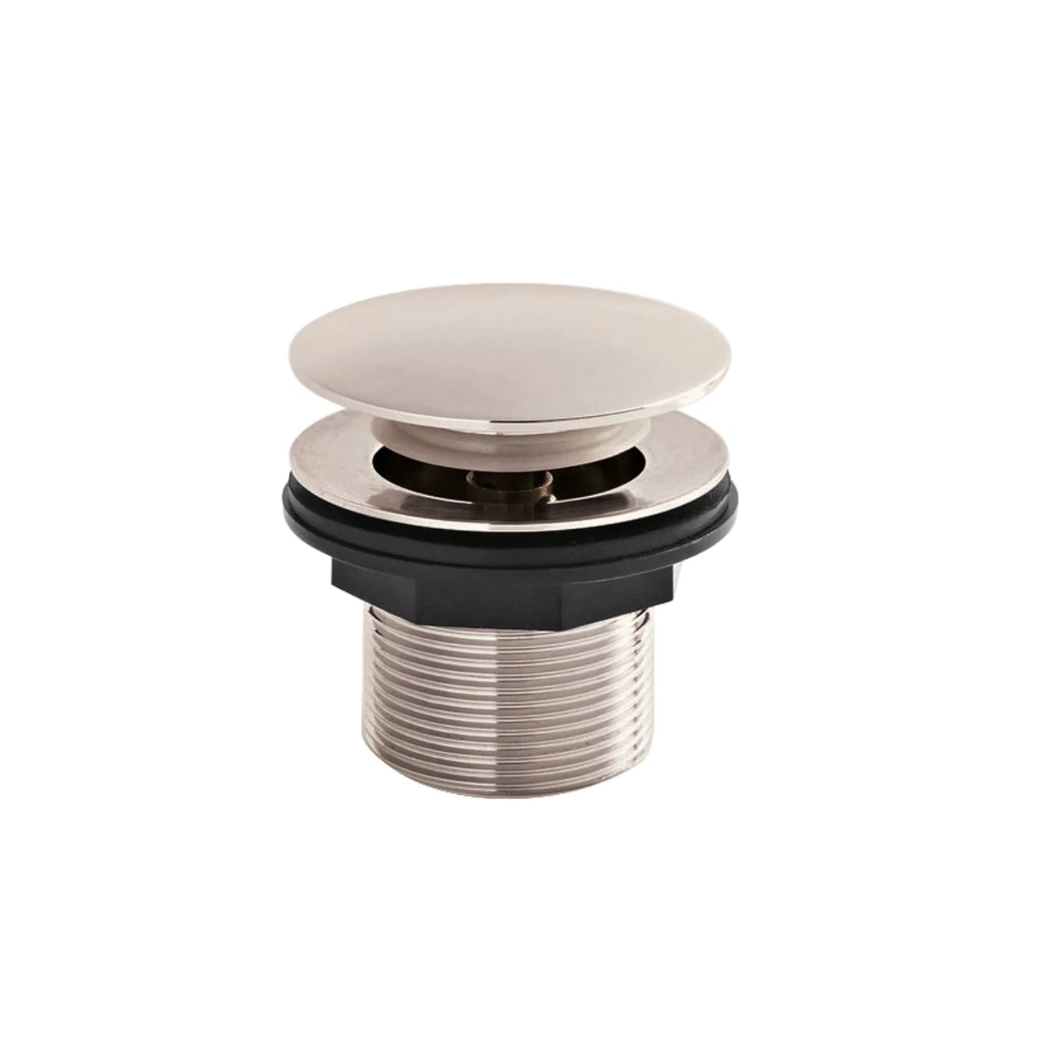 BC Designs Unslotted Brass Push Down Bath Waste, 60mm