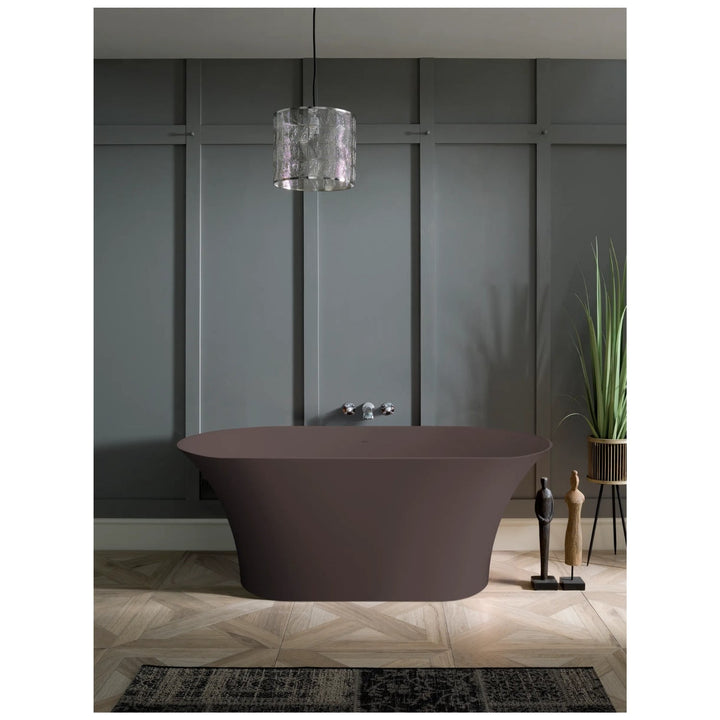 BC Designs Verdicio Cian Solid Surface Freestanding Bath - 1680mm L x 700mm W