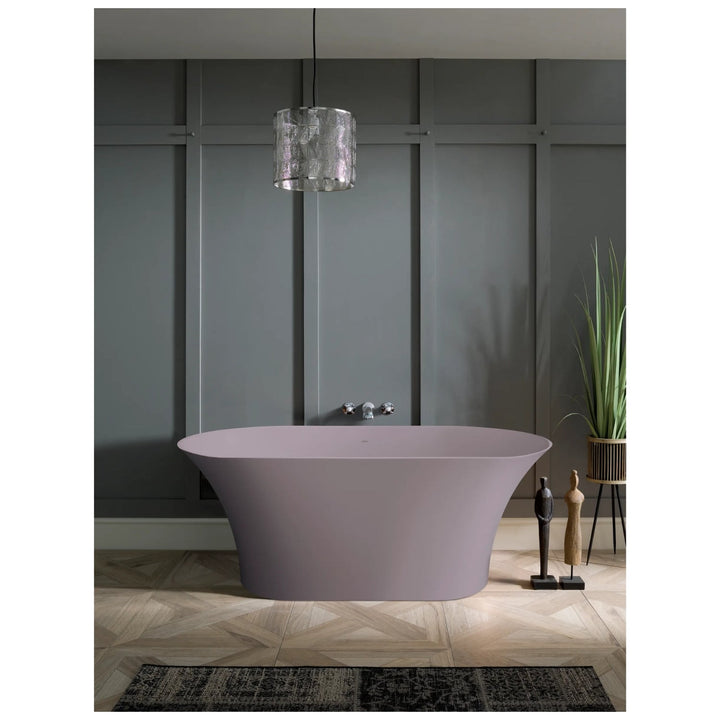 BC Designs Verdicio Cian Solid Surface Freestanding Bath - 1680mm L x 700mm W