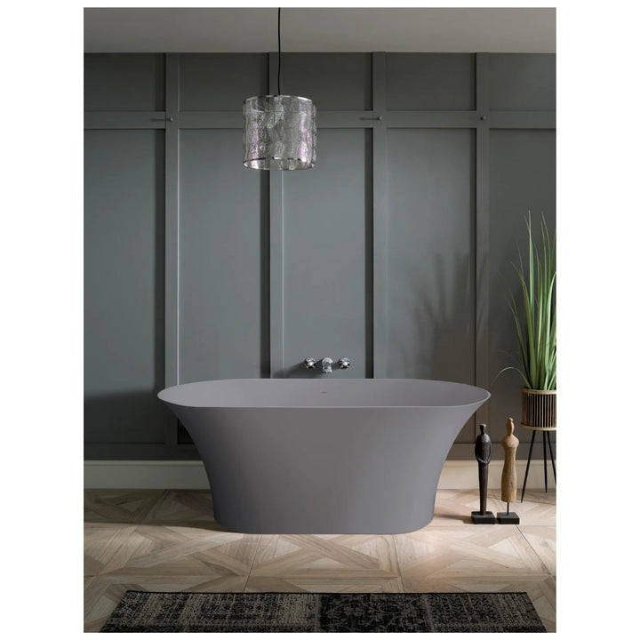 BC Designs Verdicio Cian Solid Surface Freestanding Bath - 1680mm L x 700mm W