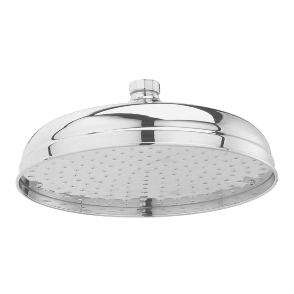 BC Designs Victrion 12 Inch Round Shower Head 160mm H x 300mm W, Brushed Chrome Finish