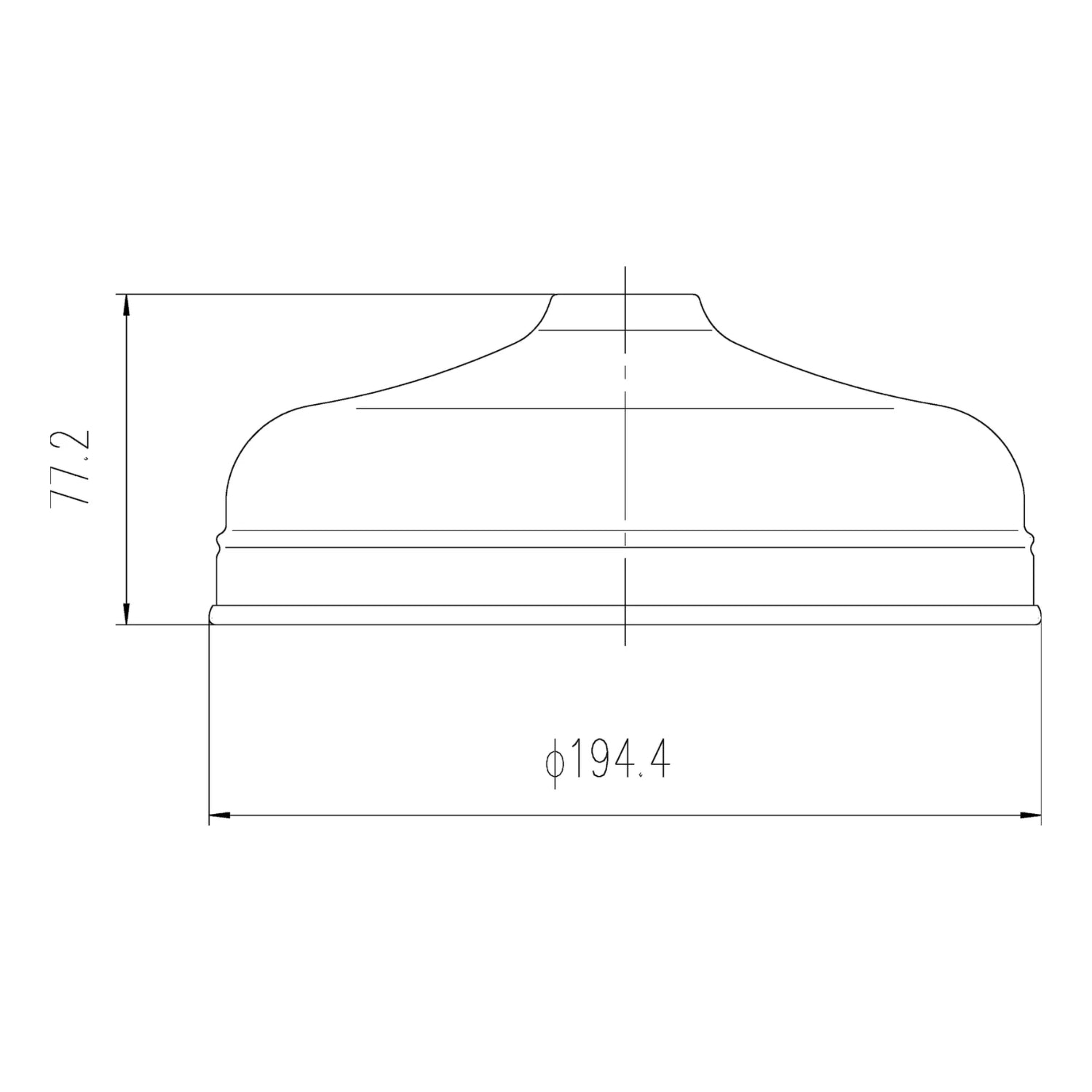 BC Designs Victrion 12 Inch Round Shower Head 160mm H x 300mm W, Brushed Chrome Finish