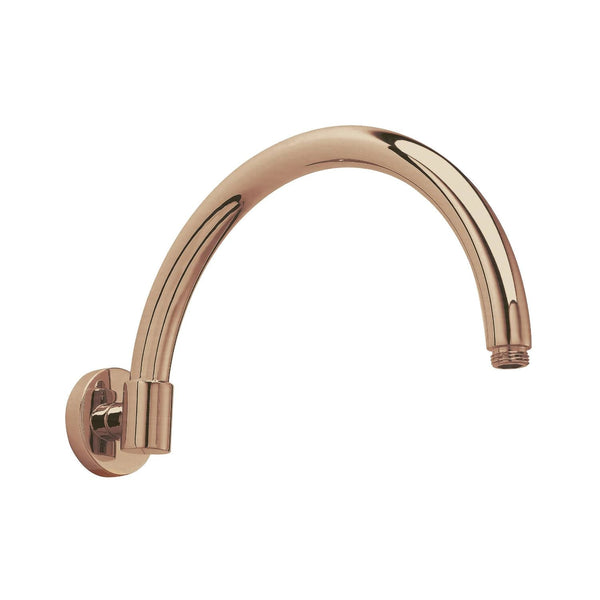BC Designs Victrion Arch Wall Mounted Shower Arm 180mm H x 60mm W, Brushed Copper