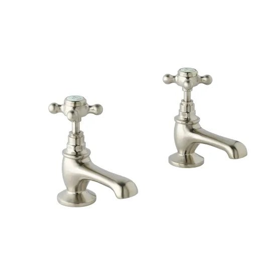 BC Designs Victrion Deck Mounted Crosshead Basin Pillar Taps