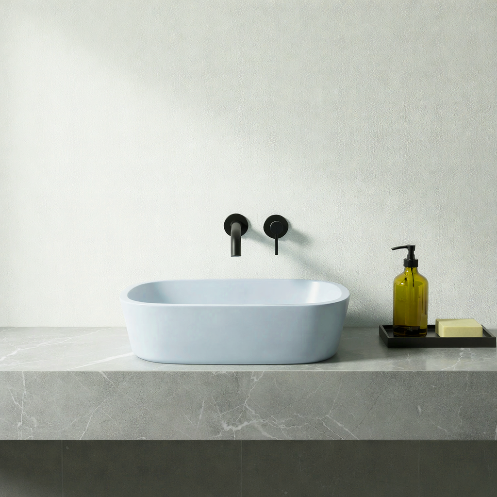 BC Designs - Vive 530mm Oval Basin - Aqua Blue
