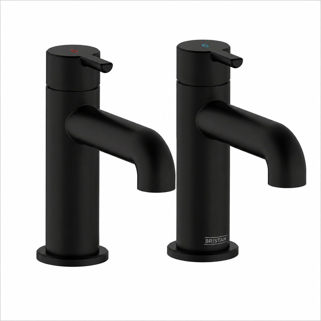 Bristan - Altum Basin Mixer Tap Pair - Matt Black