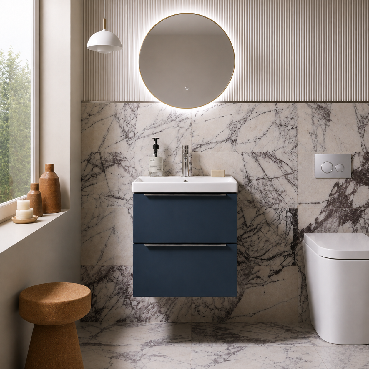 Tavistock - Cadence 500 Wall Mounted Unit - Matt Oxford Blue