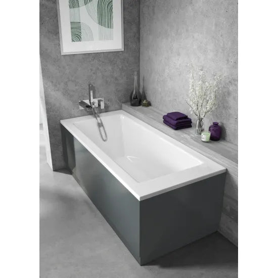 Nuie 1700mm Waterproof Bath Front Panel - Matt Grey