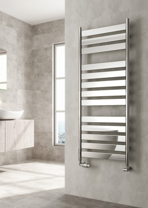 Reina Carpi Steel Chrome Designer Heated Towel Rail Radiator