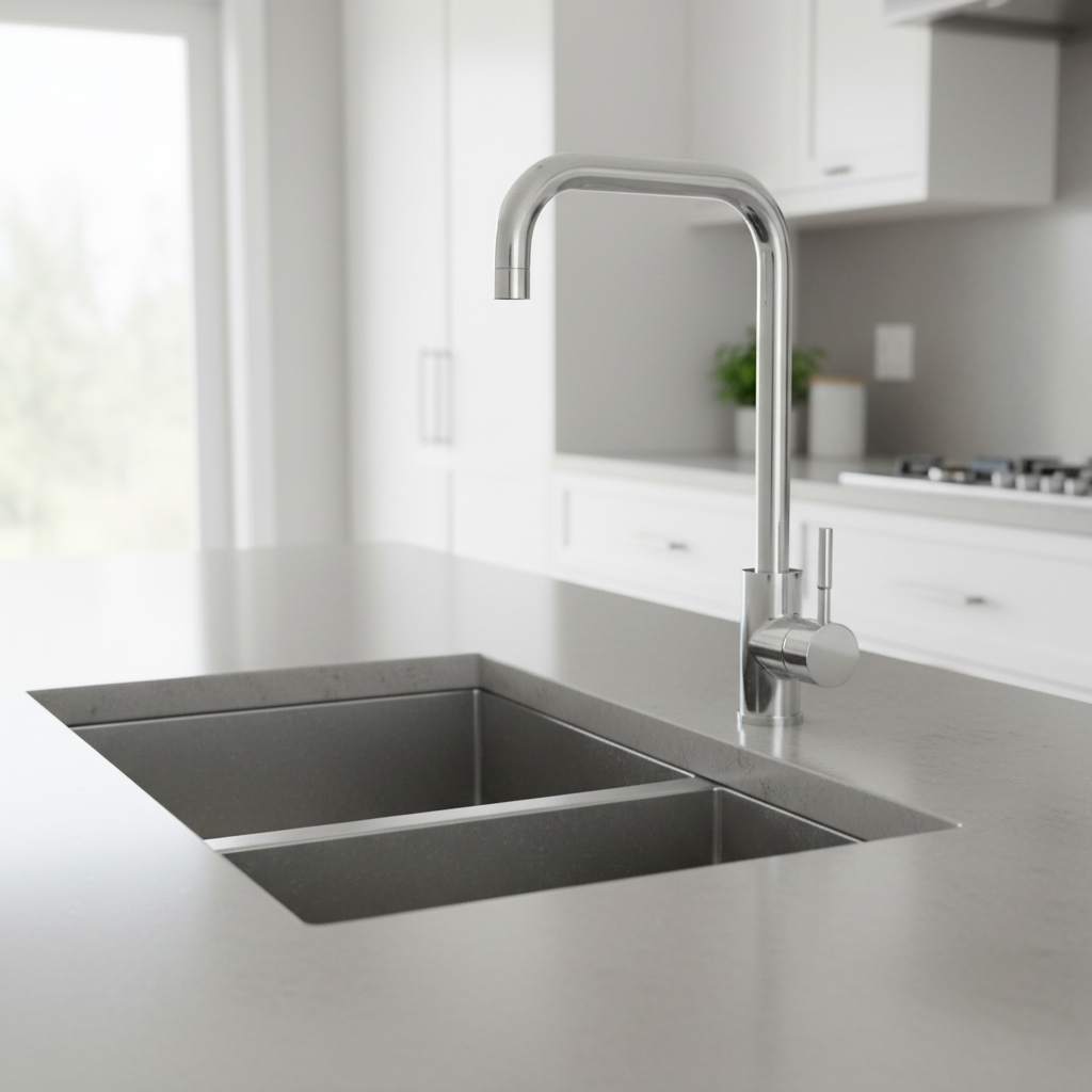 Chrome Square Tap - Dry Kitchen
