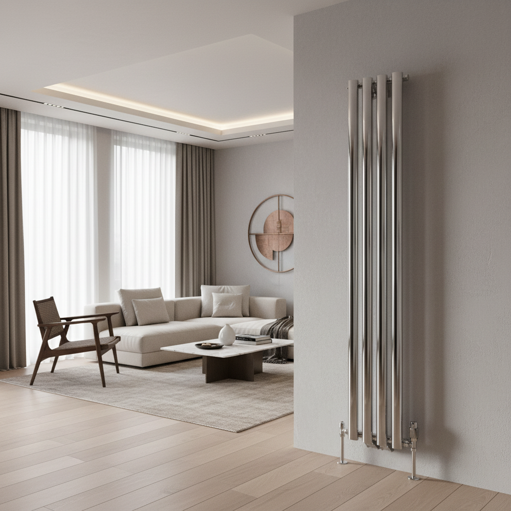 Chrome vertical radiator lifestyle image