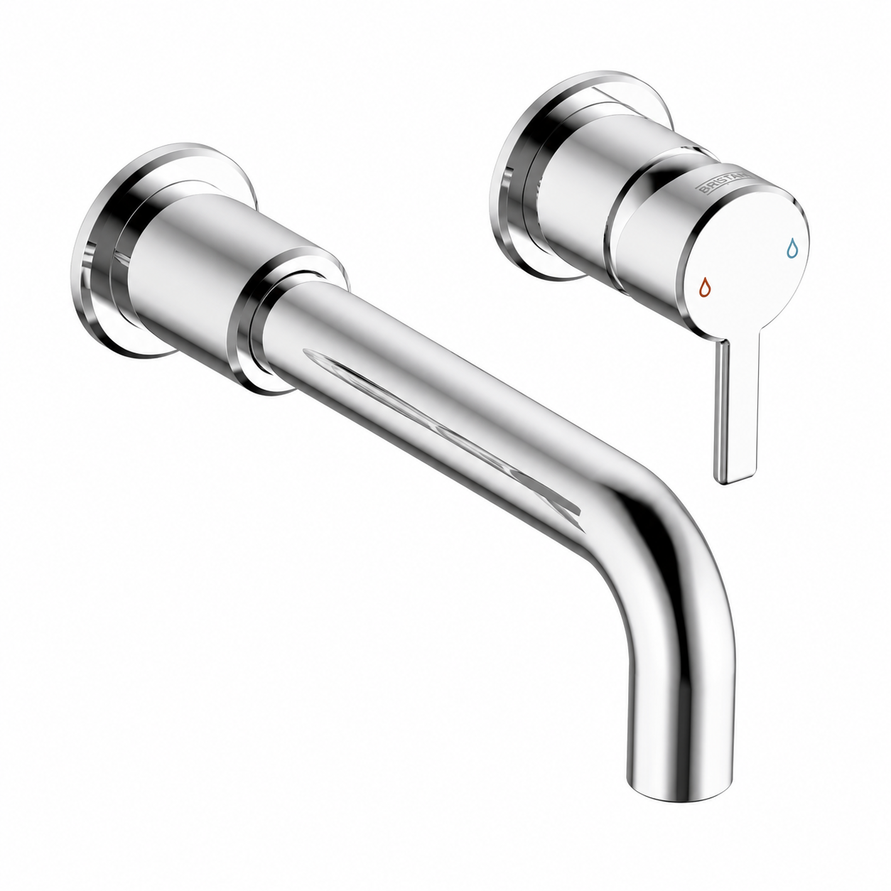 Bristan - Altum 2 Taphole Wall Mounted Basin Mixer - Brushed Brass
