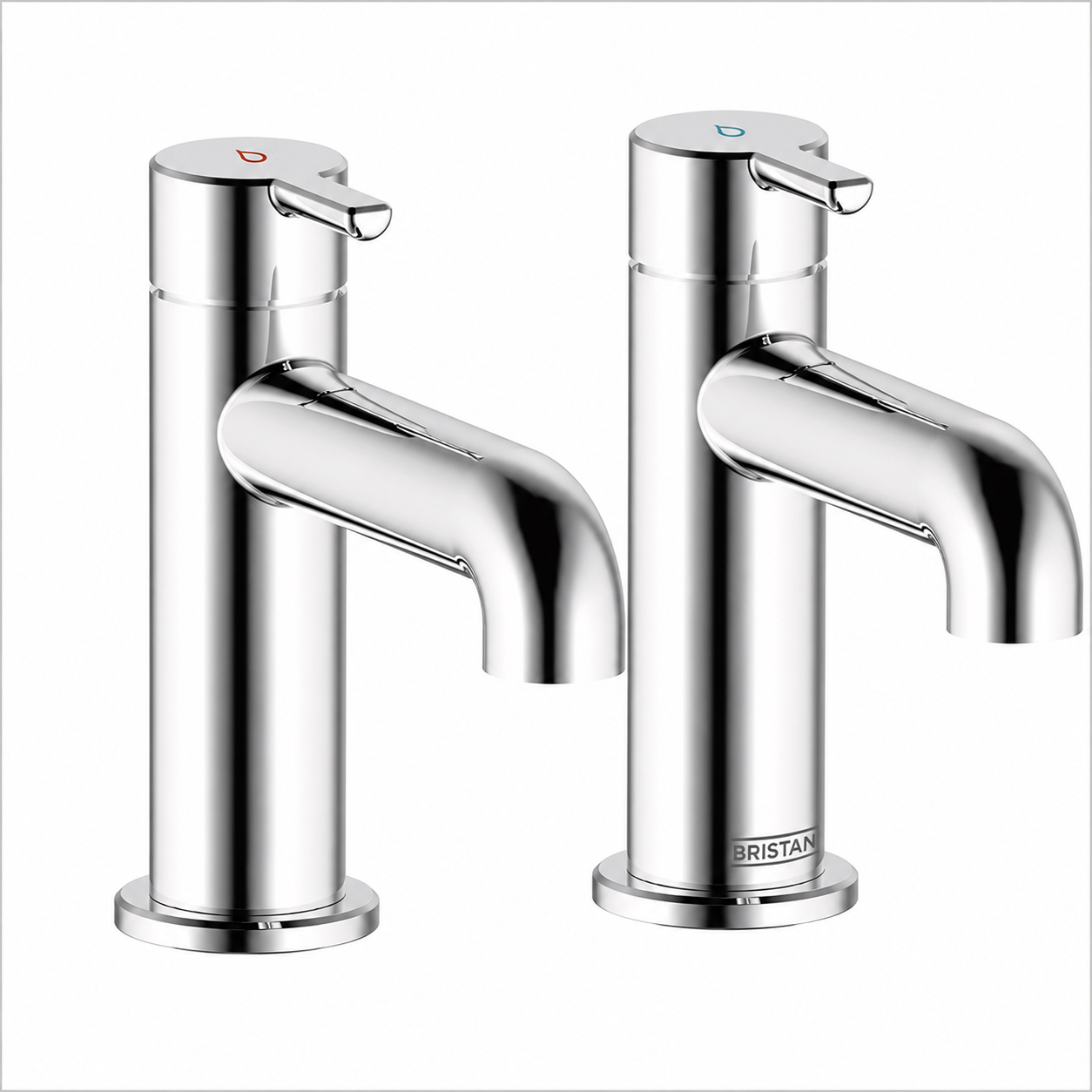 Bristan - Altum Basin Mixer Tap Pair - Matt Black