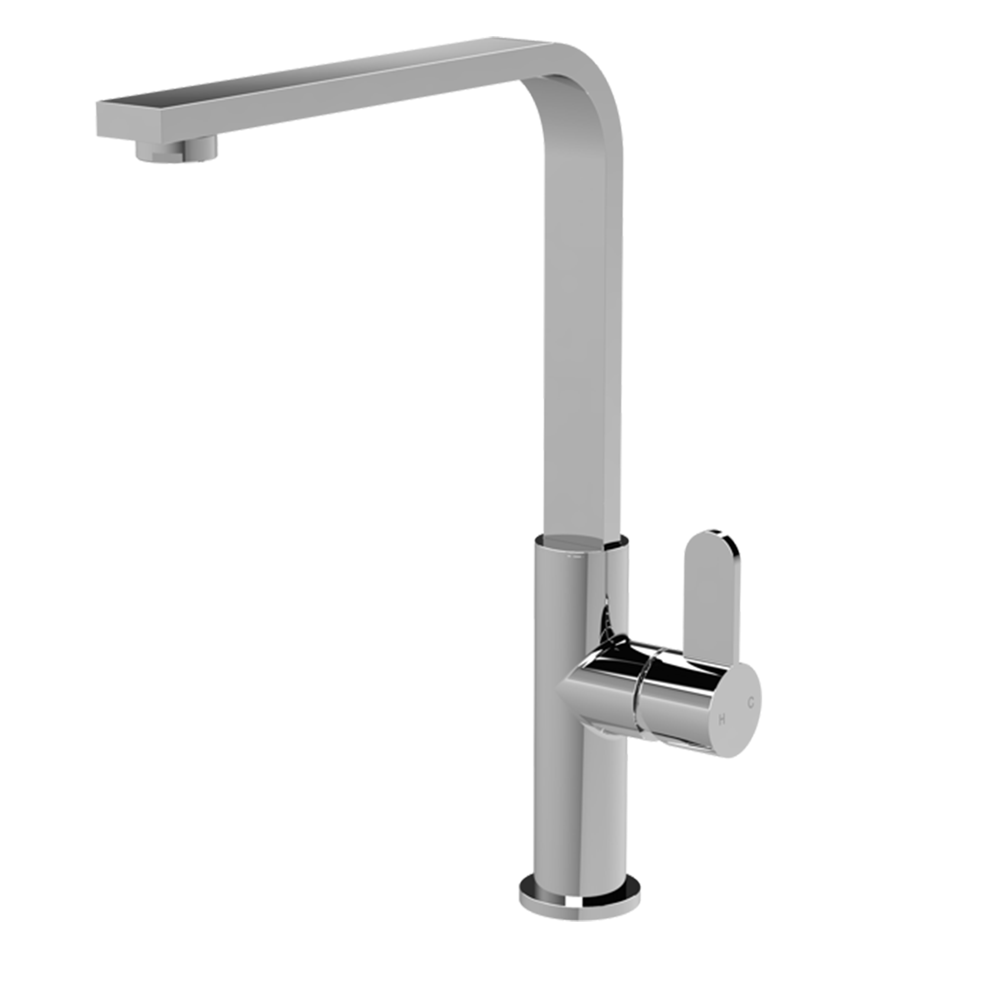 Nuie - Churni Mono Basin Kitchen Single Lever Square Basin Tap