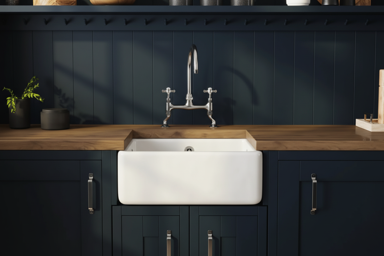 Close-up Butler Sink